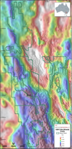 Figure 11: NSW critical minerals tenure over gravity