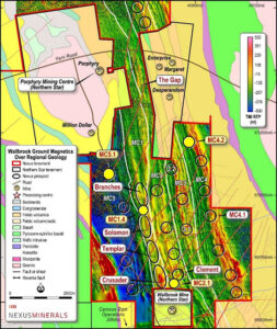 Figure 2: Nexus Wallbrook Project Map with Regional Target Locations