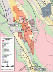 Figure 2: Wallbrook Gold Project – Eastern Goldfields WA (MRE and Scoping Study area highlighted red)