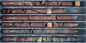 Figure 4: Example of mineralisation intercepted at Templar (NMWBDD24-038: 95.4 - 100.1 metres)